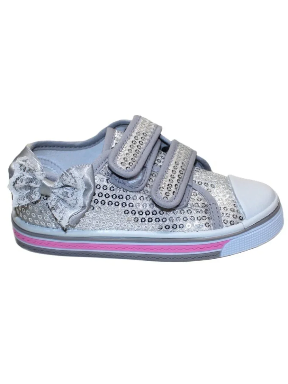 Canvas Sneakers Shoes for Toddler Girls Strap Soft Comfortable Easy Walk Size 8